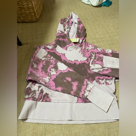 Joy lab women’s tye dye crew neck hoodie with matching sweater pants size xl, L - Picture 13 of 14